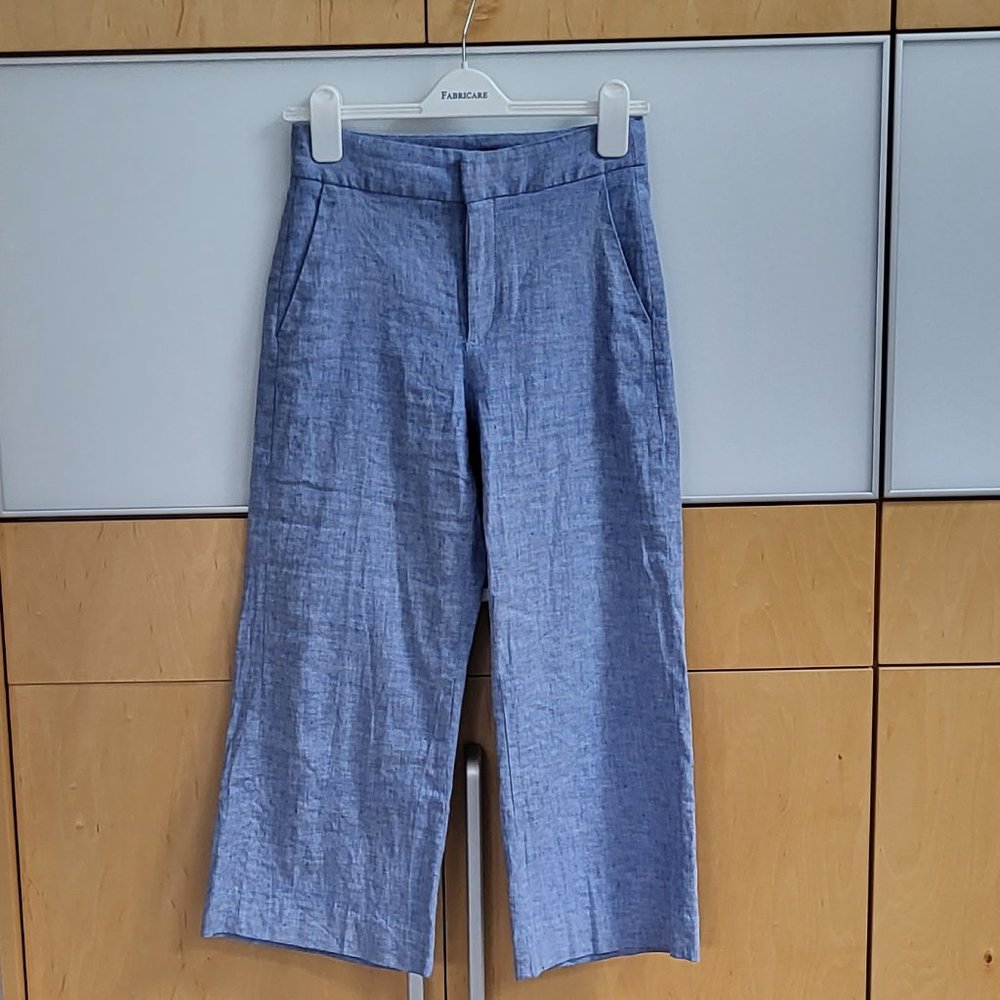 Jeans? No. Banana Republic Linen and Cotton Wide Leg Capri Pants